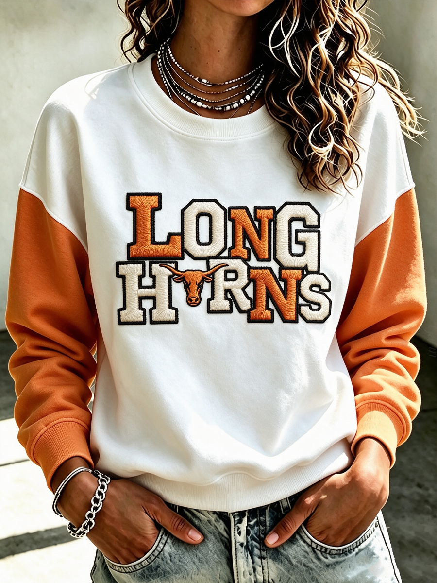 Women'S Retro Rugby Round Neck Sports Shirt