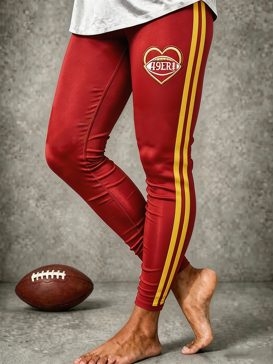 Women'S Rugby Enthusiast Printed Leggings