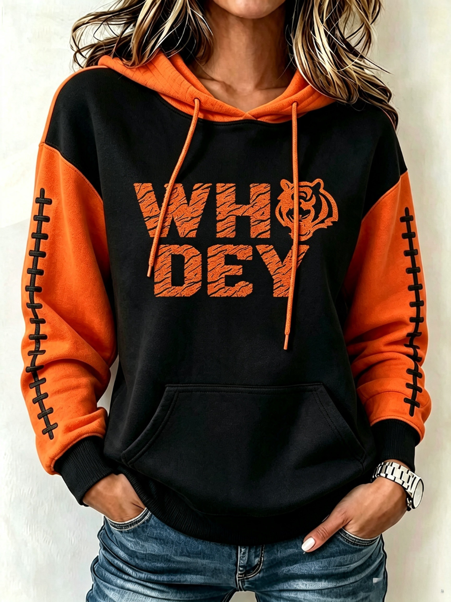 Women's Football Print Sweatshirt