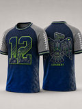 Men'S Football Print Short-Sleeve T-Shirt