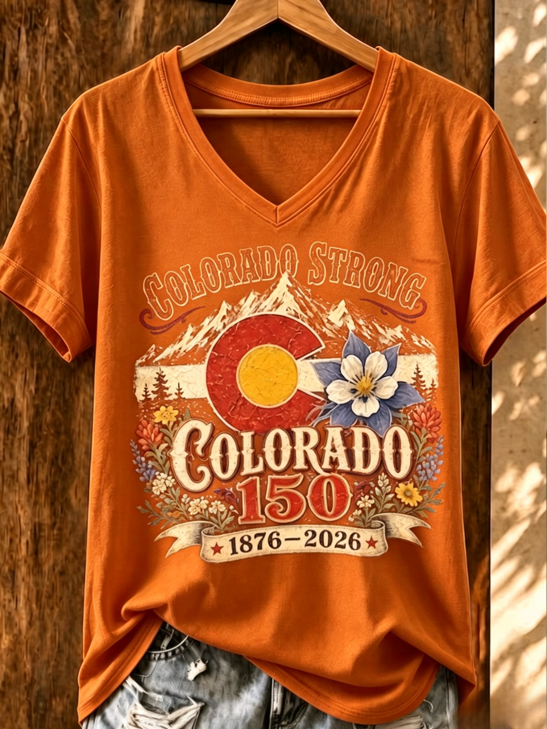 Women's Casual Colorado Strong T-shirt