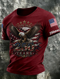 Men'S America Flag Printed Casual T-Shirt