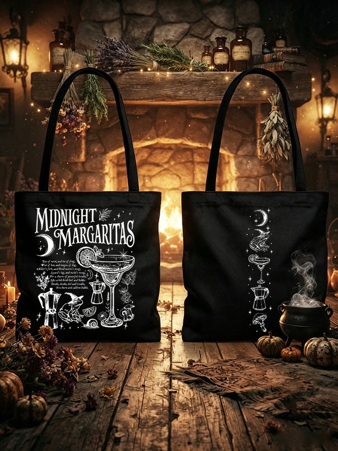 Retro Midnight Margaritas Casual Canvas Bag