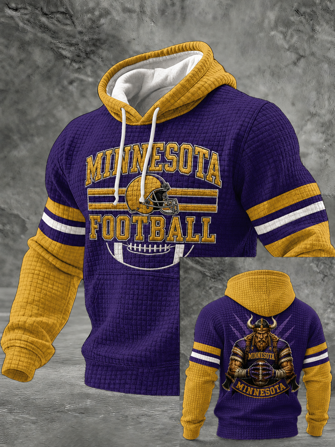 Men's Football Fans Printed Casual Hoodie