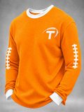 Men'S Football Printed Waffle T-Shirt