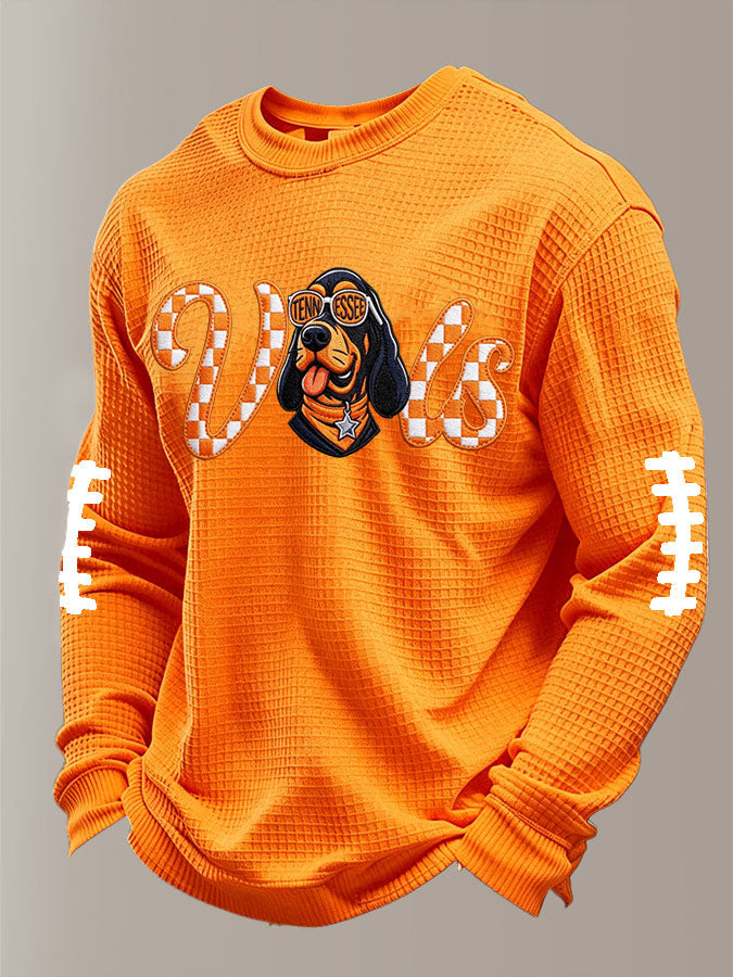 Men'S Football Printed Waffle T-Shirt
