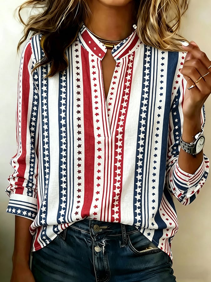 Women's  American 250th Print Shirt