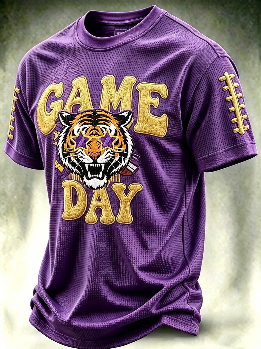Men's Football Fan Waffle T-Shirt
