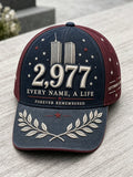 Unisex We Will Never Forget 9 11 Print Baseball Cap