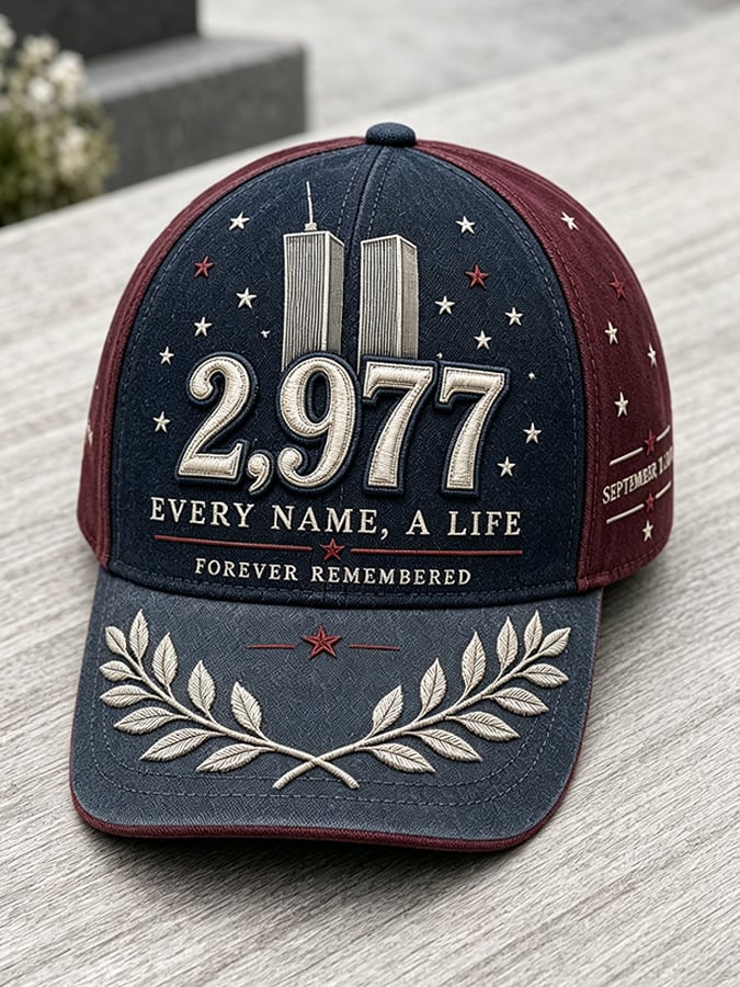 Unisex We Will Never Forget 9 11 Print Baseball Cap