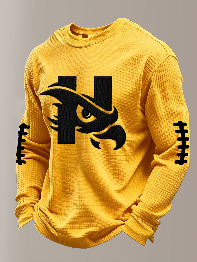 Men'S Football Printed Waffle T-Shirt