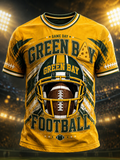 Men'S Football Fan Printed T-Shirt