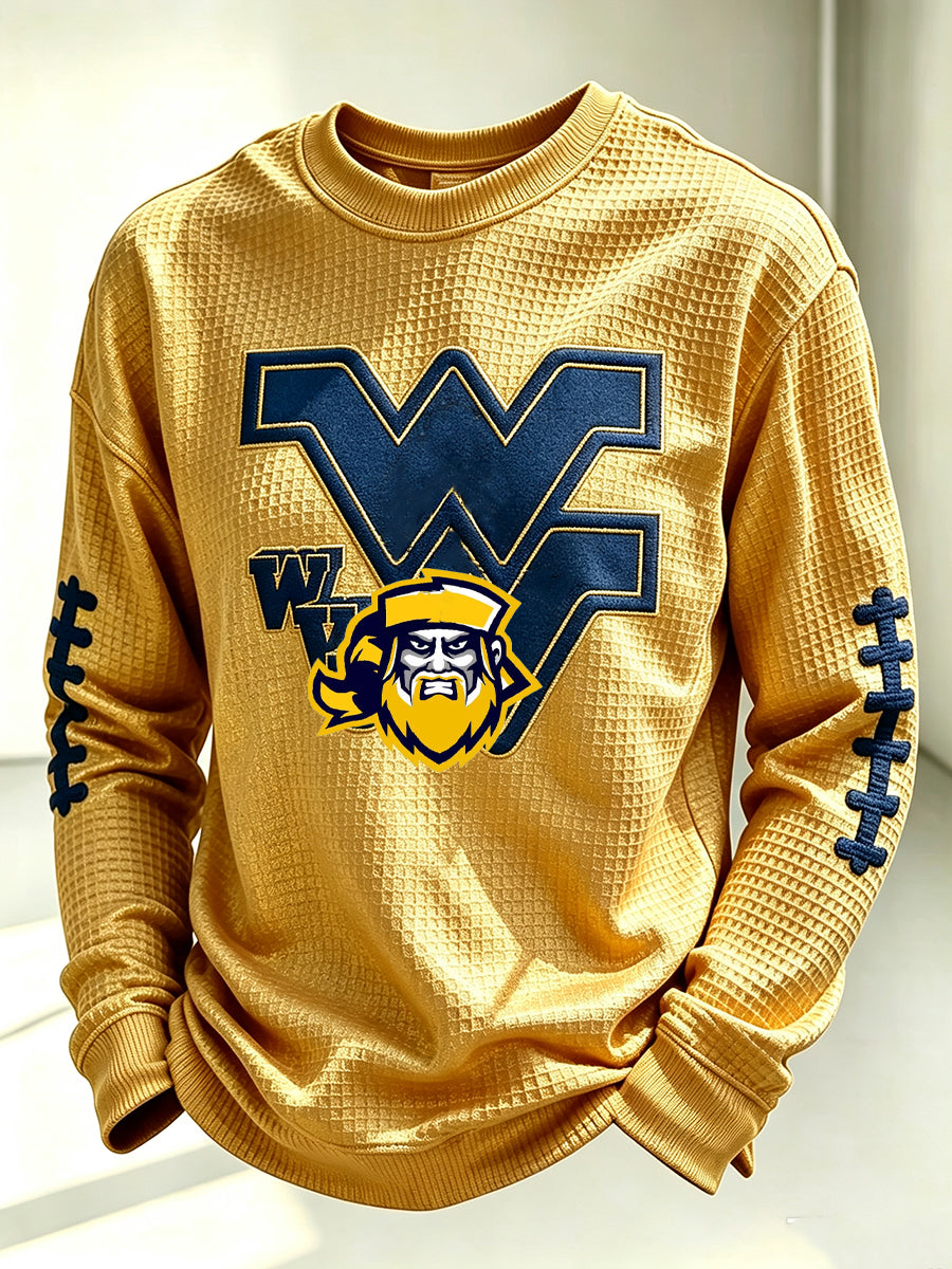 Men'S Football Printed Waffle T-Shirt