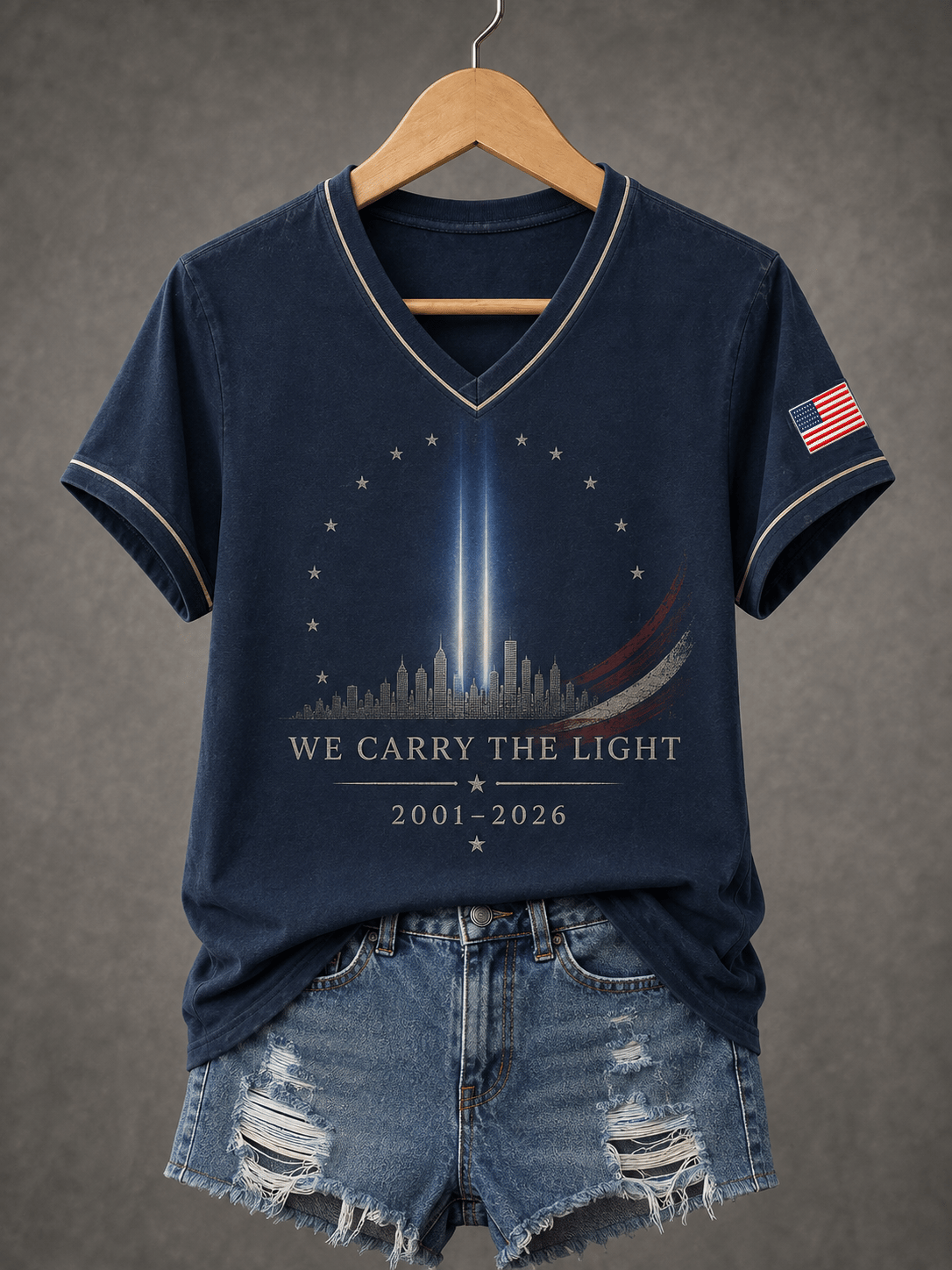 Women's Printed T-Shirt in Memory of 9/11 Victims