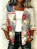 Women's American 250th Anniversary Art Print Cardigan