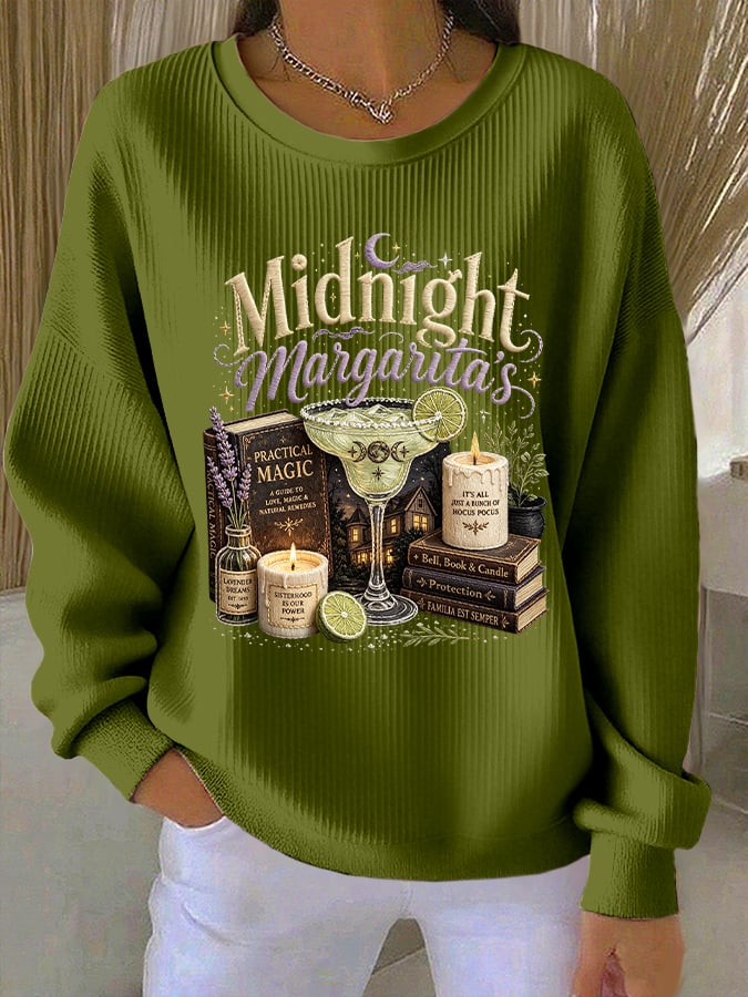 Women's Midnight Margaritas Print Sweatshirt