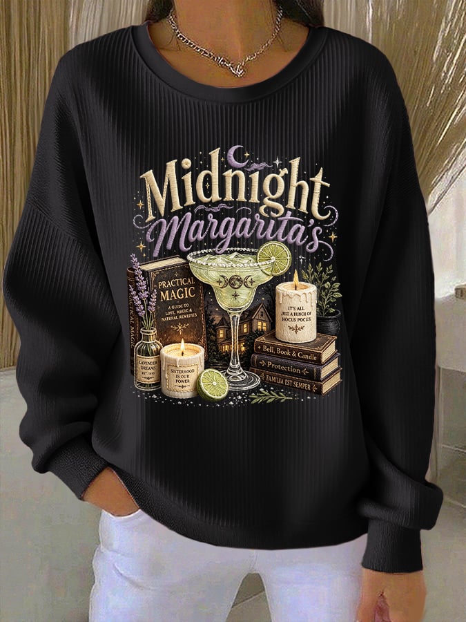 Women's Midnight Margaritas Print Sweatshirt