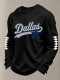 Men'S Football  Printed Waffle T-Shirt