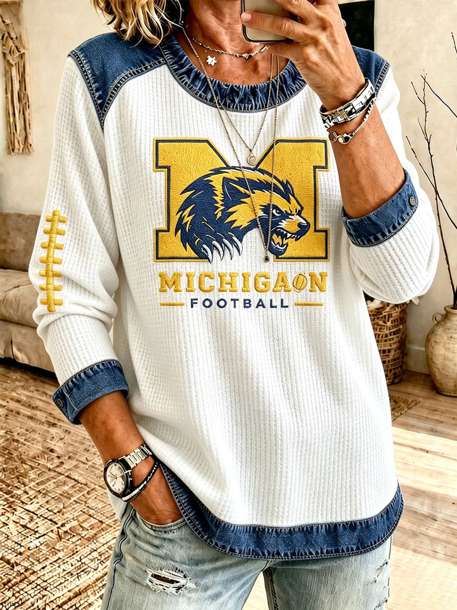 Women's University Campus Football Hoodie
