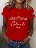 Women'S Colorado Strong Printed Casual T-Shirt
