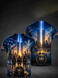 9.11 Never Forget Printed T-Shirts