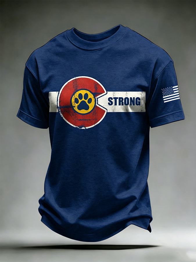 Men'S Colorado Print Short Sleeve T-Shirt