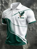 Men's Football Team Fans Football Print Casual Polo