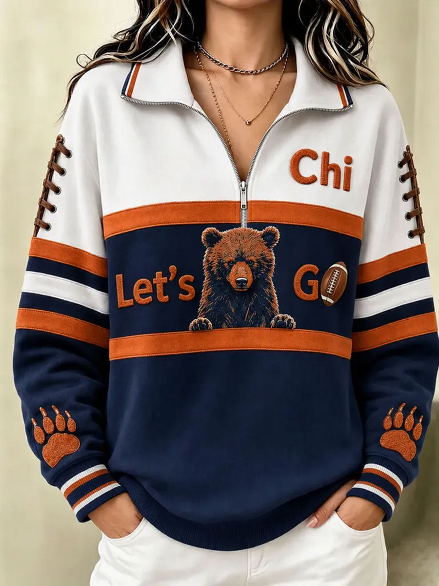 Women'S Football Fan Casual Hoodie