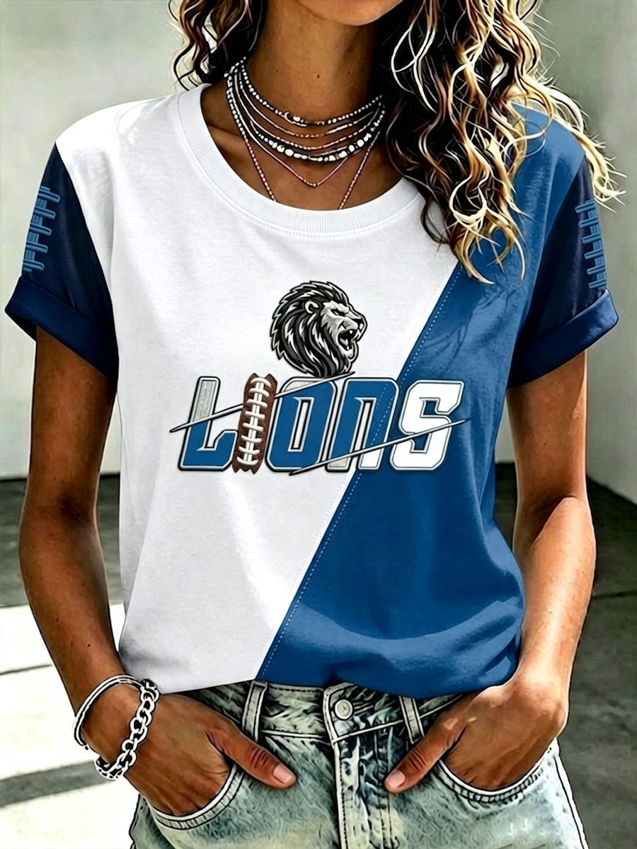 Women'S Fan Printed Round Neck T-Shirt