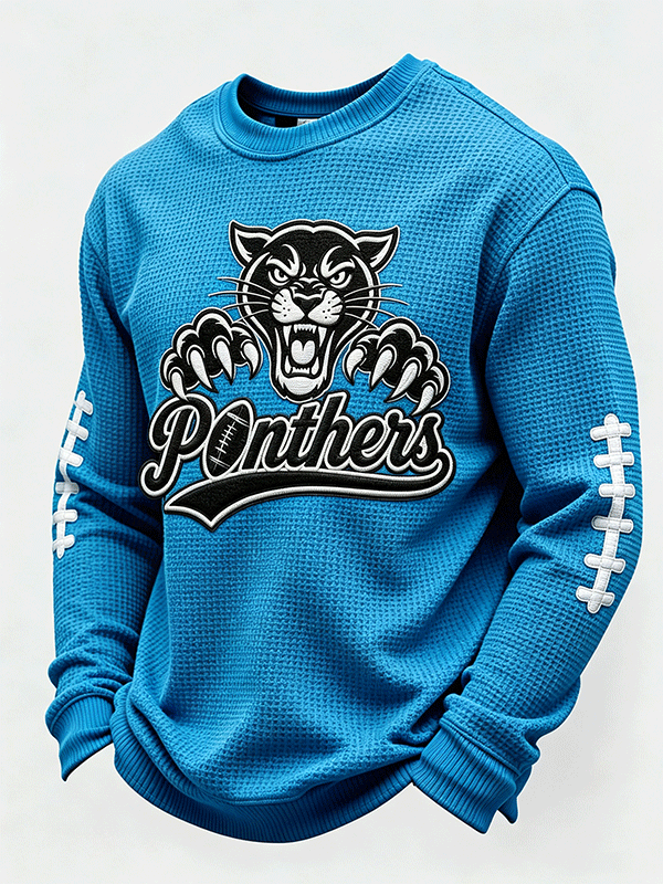 Men'S Football Enthusiast Sports Waffle Top