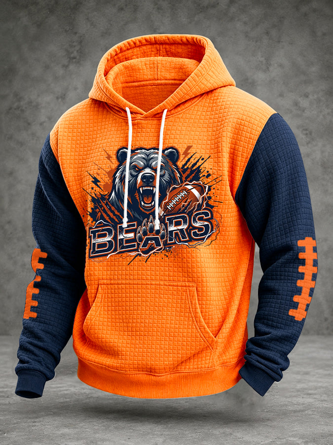 Men'S Football Printed Casual Hoodie