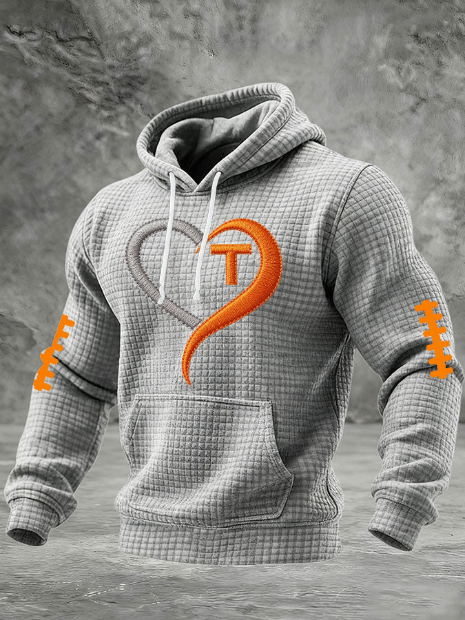 Men'S Football Printed Casual Hoodie