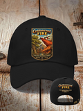 Retro Cottonwood Fire Fishlake National Forest, Beaver, Utah 2026 Print Baseball Cap
