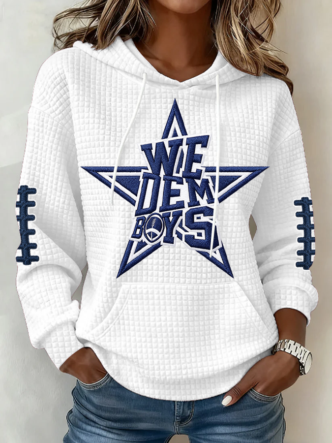 Women's Football Print Sweatshirt