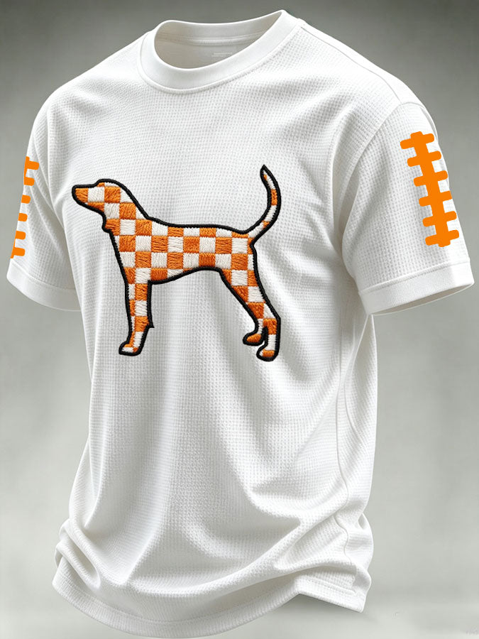 Men'S Football Print Waffle T-Shirt
