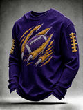 Men's Football Printed Waffle T-Shirt