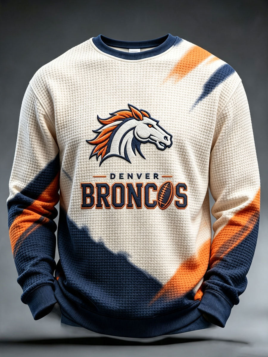 Men'S Football Fan Waffle Long Sleeved Top