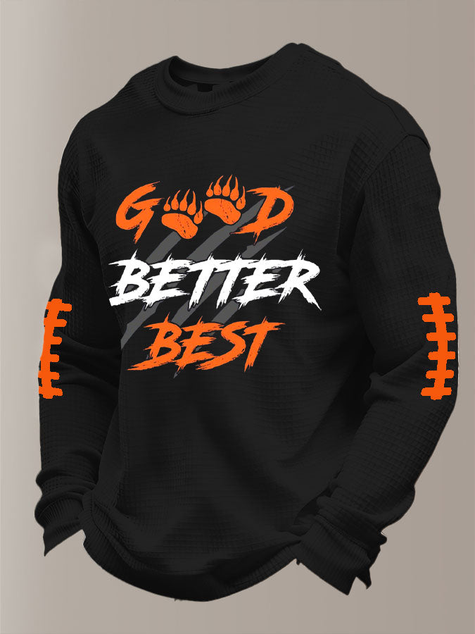 Men'S Football Printed Waffle T-Shirt