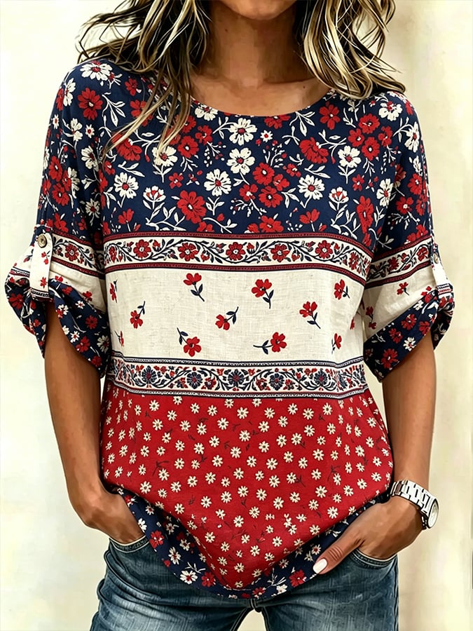 Women's American 250th Art Print Shirt