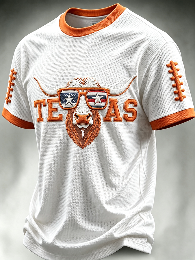 Men's Football Fan Waffle T-Shirt
