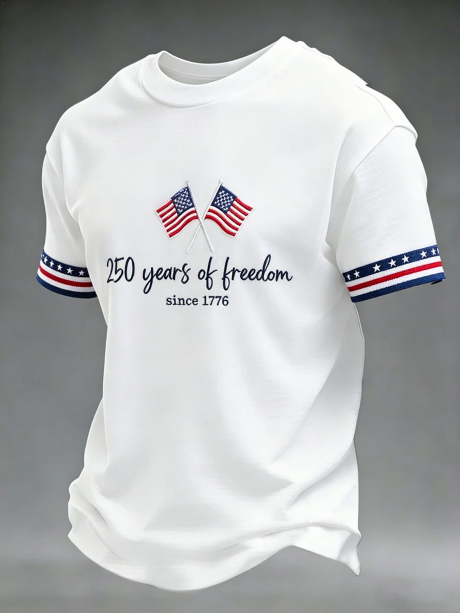 Men's 250 Years of Freedom Since 1776 Print T-Shirt