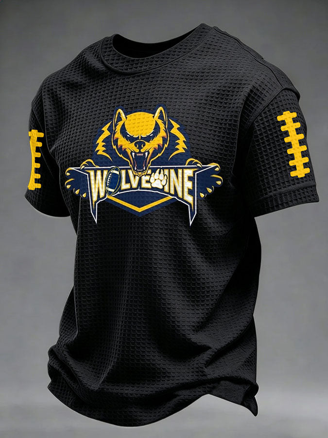 Men'S Football Fan Waffle T-Shirt