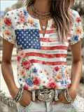 Women's 250Th Anniversary Independence Day  Print T-shirt