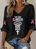 Women'S Pink Artistic Waffle T-Shirt