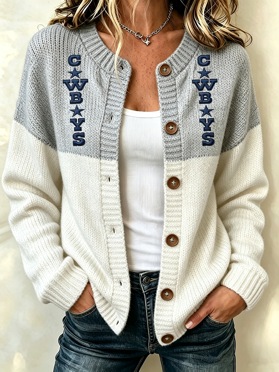 Women'S Football Print Waffle  Top