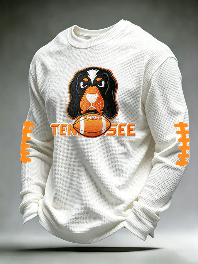 Men'S Football Printed Waffle T-Shirt