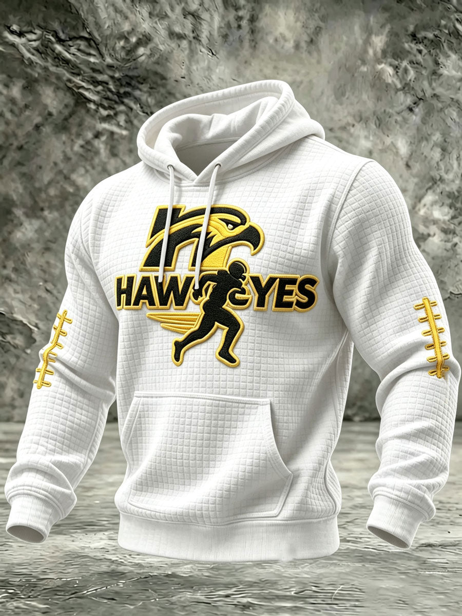 Men'S Football Printed Casual Hoodie