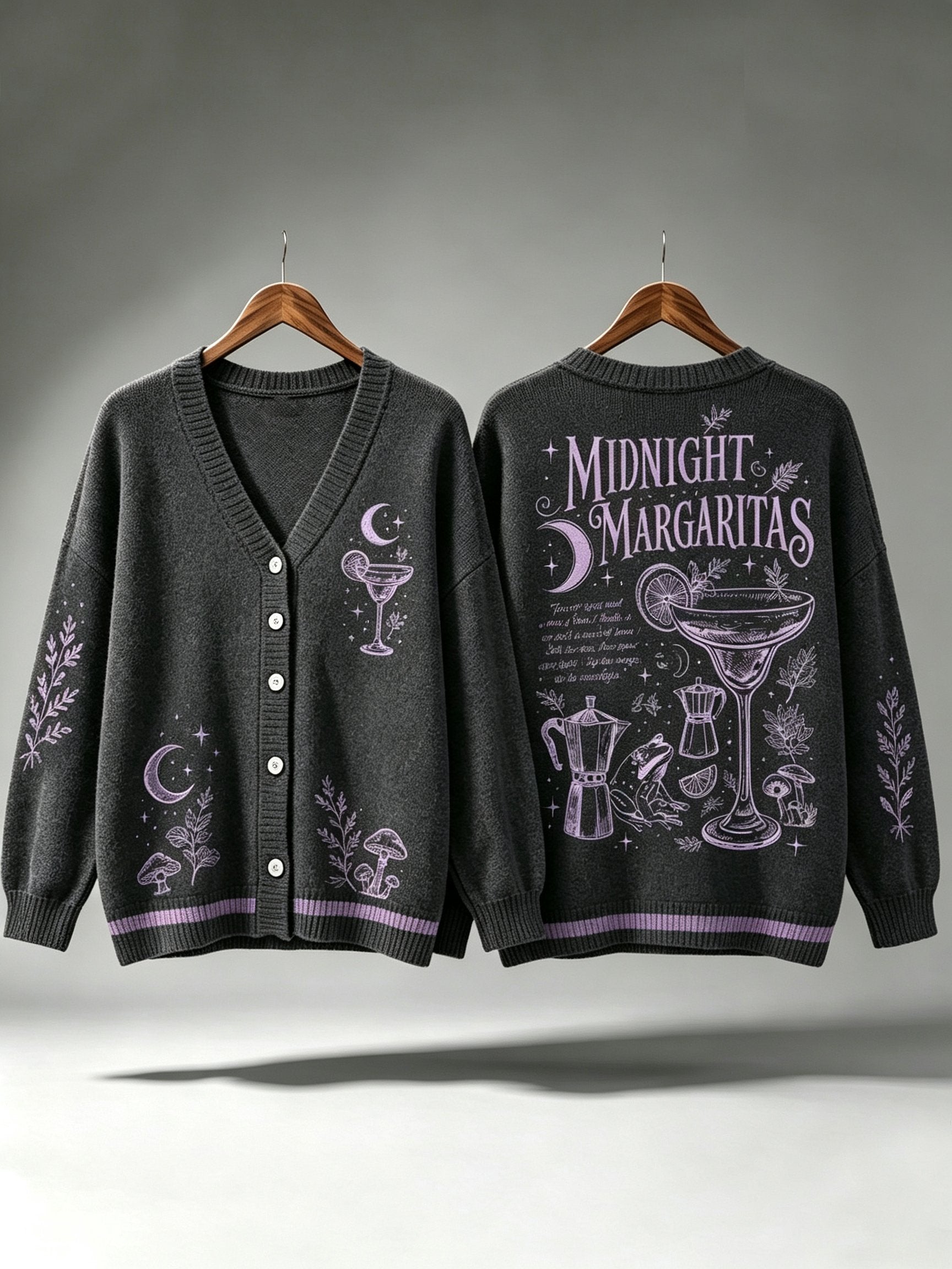 Women's Midnight Margaritas Printed Cardigan