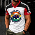Men's Buffalo Soldier Summer V-Neck T-Shirt