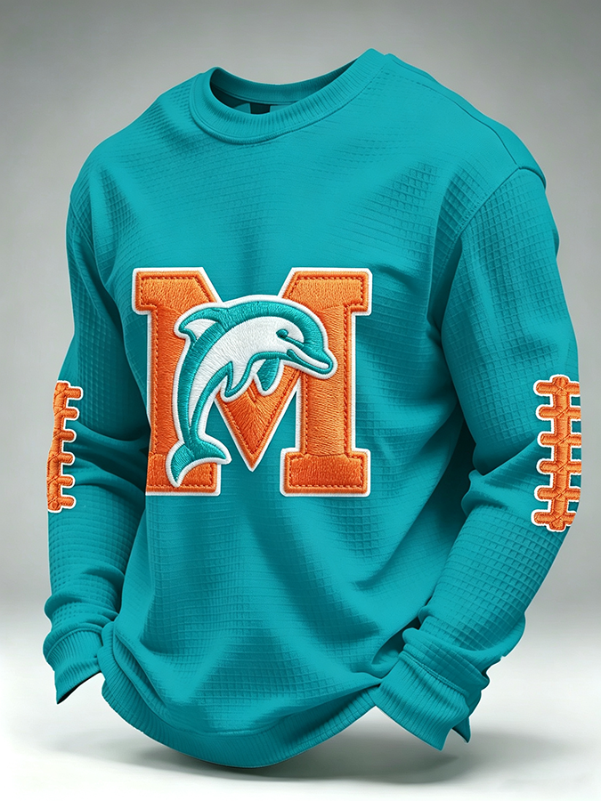 Men'S Retro Football Waffle T-Shirt